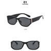 Women's sunglasses, curved sunglasses, square fashion sunglasses.