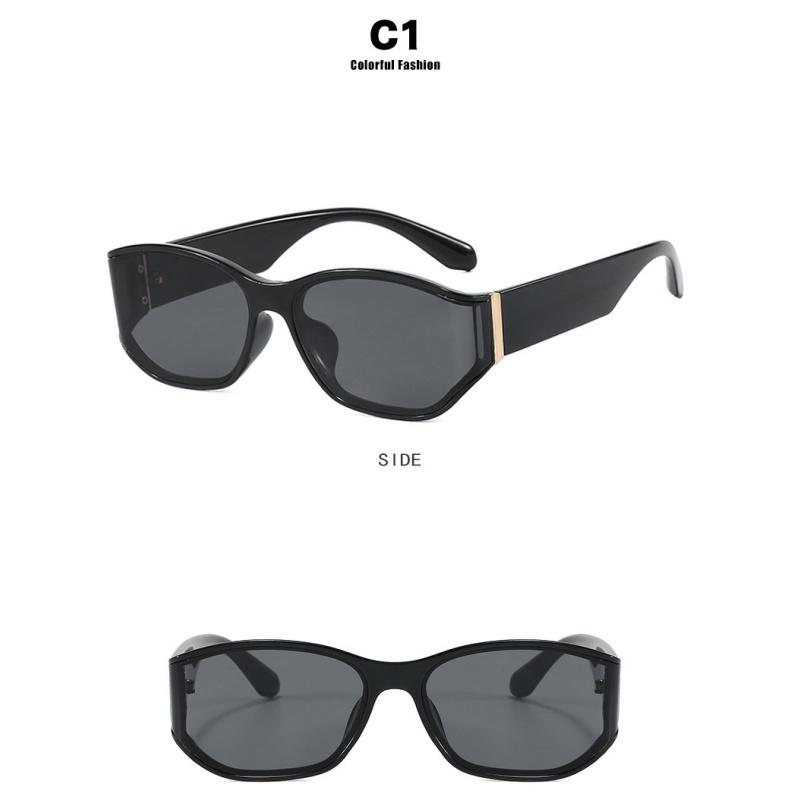 Women's sunglasses, curved sunglasses, square fashion sunglasses.