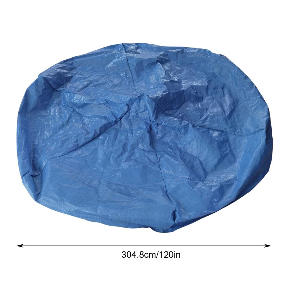 Trampoline Sun Protection Cover Dust-Proof Anti-UV Sunshade Cover Space-Saving Blue Protection Cover User-Friendly Trampoline