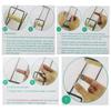 Wood Handle Handmade Knitting Tool Stainless Steel Weaving Beading Loom Kits  for Hand Crafts