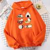 Food Cute Cat Sushi Printed Hoodie Mens Autumn Fleece Oversize Hoody Hip Hop Loose Sweatshirt Soft Oversize  Clothes Tops