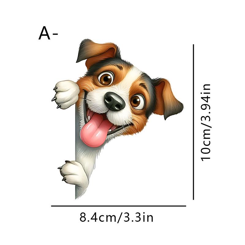 Cartoon Puppy Animal Wall Switch Sticker Self-Adhesive Bathroom Living Room Switch Decoration Adhesive Plug Sticker