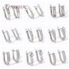 DIY Basic Schwenzy Material 18K Gold Plated Earwire Fastener Earring Hooks Accessories For Fashion Earrings Making Supplies