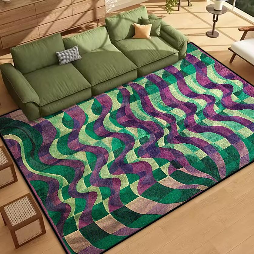 

abstract soft bedroom carpet big size antiskid decor rug for living room easy cleaning coffee tables mat home decor 60*90cm