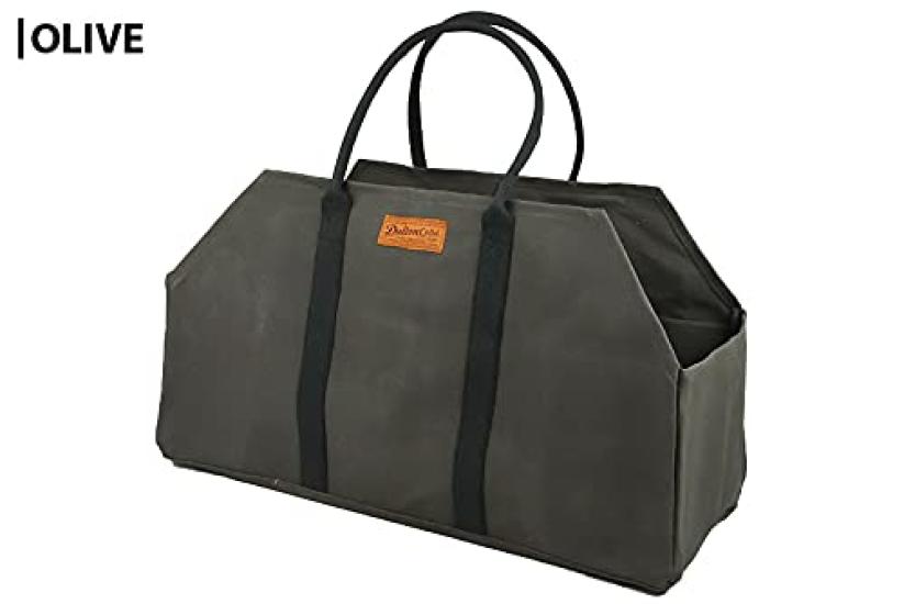 Dulton Wax Canvas Log 320mm X 600mm X 250mm Bag, Camel, (H) (W) (D), Y959-1267CAM