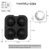 Tray Easy To Take Out Suitable for Whiskey Party Supplies Silicone 3D Balls Skull Diamond Shaped Ice Mold Reusable Ice Cube Mold