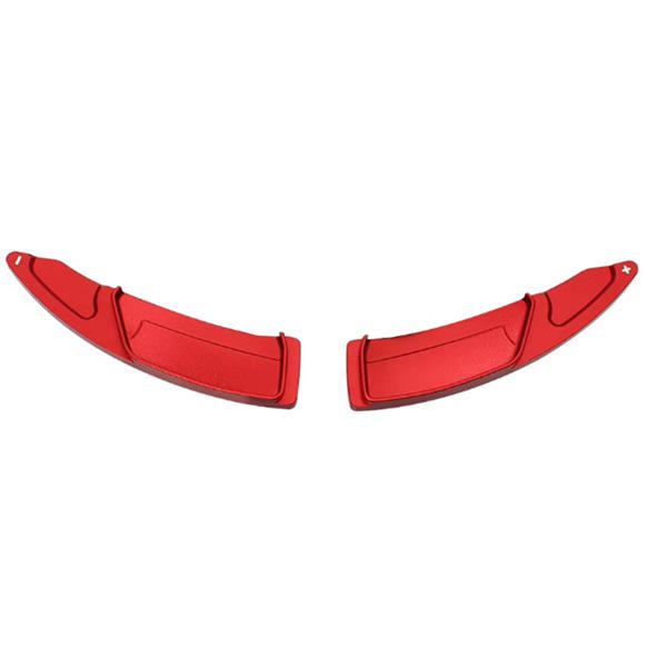 Red Metal Steering Wheel Shift Paddle Extender for Peugeot (1 Pair)