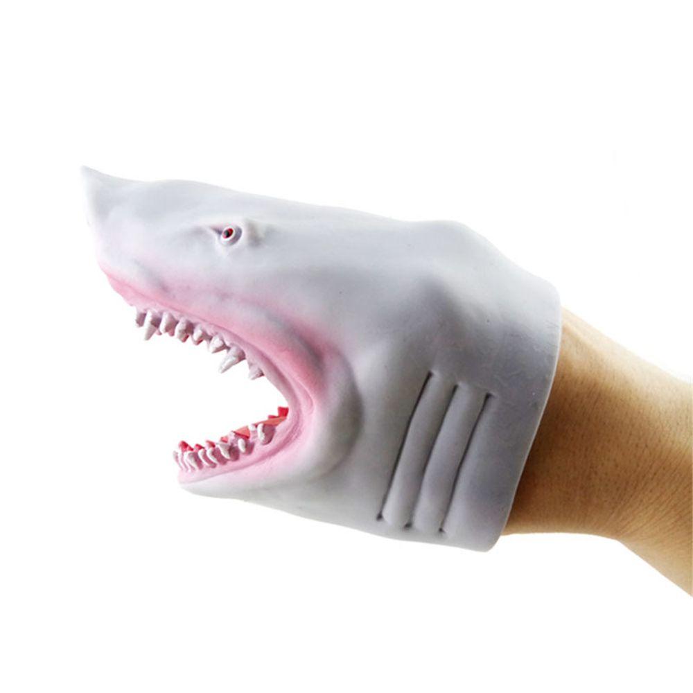 Dolls Hand Toy Animal Toys Fingers Puppets Animal Head Gloves Shark Dinosaur Shark Hand Puppet