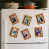 Vintage Frame Refrigerator Decor Oil Painting Cat Magnet Wooden Black Decorative Fridge Magnets Theme Retro Rectangle Magnetic Decoration Magnet