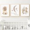Elefant Bär Schmetterling Regenbogen Mond Stern Kinderzimmer Wandkunst Leinwand Malerei Poster und Drucke Bilder für Baby Kinderzimmer Dekor