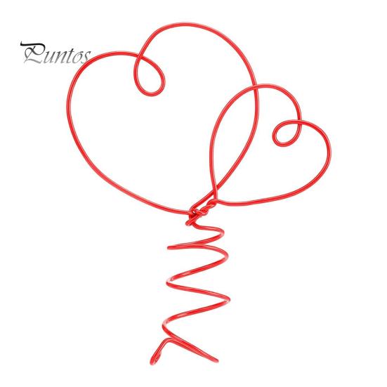 

Верхушка для дерева в форме сердца на День святого Валентина, металлическая переплетенная красная верхушка для дерева в форме сердца на День святого Валентина, рождественский праздничный домашний декор красный