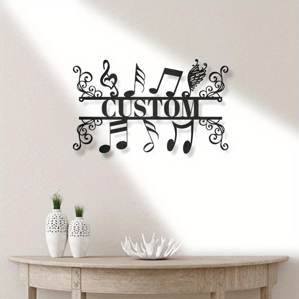 Custom Metal Music Note Wall Decor Hanging Sign for Home Living Room Musical Art Sculpture Gift