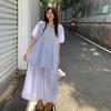 Japanese Mori Girl Short-Sleeved Doll Shirt and Skirt Set - Cool and Fresh Style