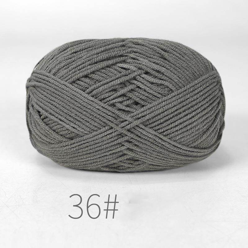 50g di cotone al latte all'uncinetto filato 4 strati per maglieria di lana cucito tinto Lanas per artigianato all'uncinetto cappello maglione bambole sciarpa lavoro a maglia fai da te
