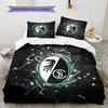 SC Freiburg Pattern Bedding Quilt Set  Home Decoration  Gift (1 * Duvet Cover + 2 * Pillowcase  Without Core).xwn