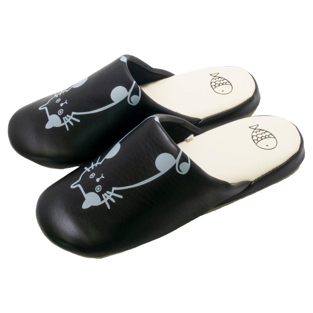 Fukifuki Cat Easy To Soles Do Not Get Wet [Okumura] Slippers, Soft, M, Black, AAAA5116BK, Clean,