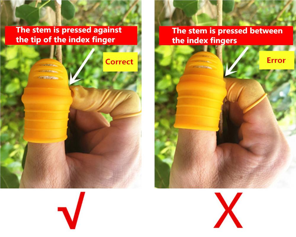 Garden Orchard Fruit Vegetable Picking Thumb Cutter Saw blade Pruning Shears Harvesting Picking Finger Knife