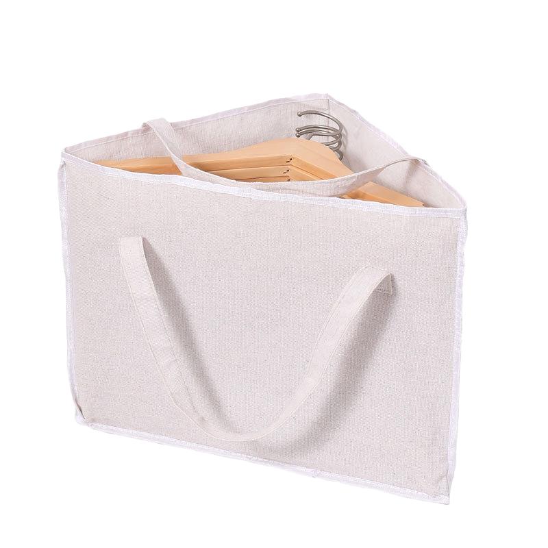 Multifunctional Triangular Space Saving Hanger Organizer Bag with Handle Waterproof Portable Storage for Clothes