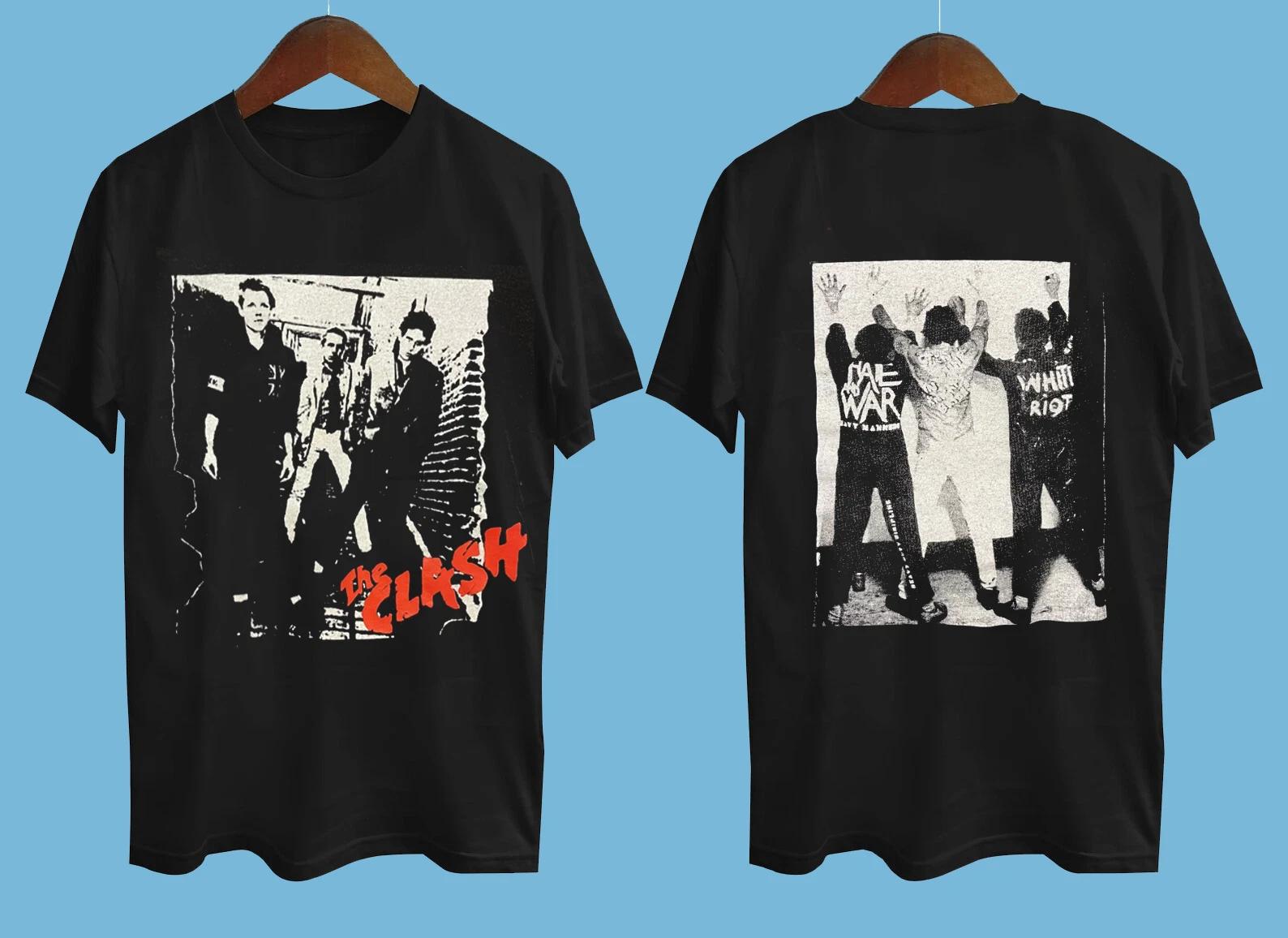 Collection The Clash White Riot Black All Size SOFT STYLE SHIRT S02 S