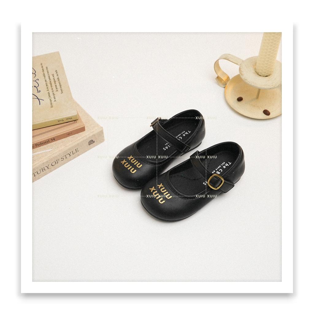 XSHX "Li Qi" Retro Round Head Small Leather Shoes Girls Small Ladyshoes Leather Shoes Spring and Autumn [Wenzhou Shoes]