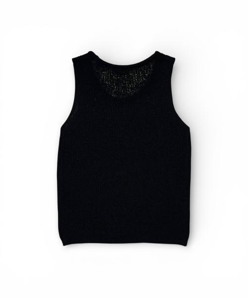 Bonseullipi Born Slippy Net Sleeveless (Black)