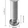 4pack Stainless Steel Furniture Support Legs, Adjustable Sofa Feet, Bed Legs, Table DIY Heightening Load-Bearing Accessories