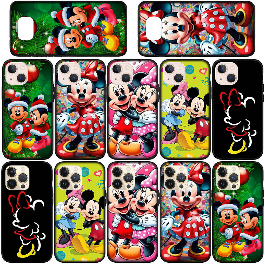 For Samsung Galaxy S25 S24 S23 iPhone 17 16 15 Xiaomi Redmi Note 14 13 12 11 Plus Pro Max XR A57 Case Wallpaper Minnie Mickey Mouse OPPO Huawei Cover