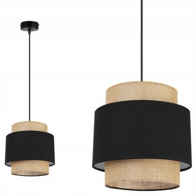 Hanging Lamp, Ceiling Chandelier, Lampshade, Boho Juta