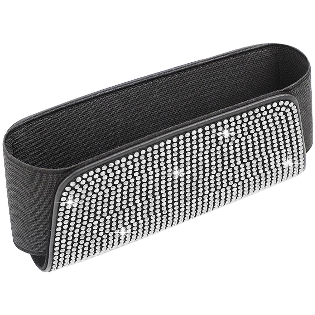 Vehicle Storage Box Car Sunglasses Case Organizer Seat Back Storage Bag with Convenient Charging Port for Small Items