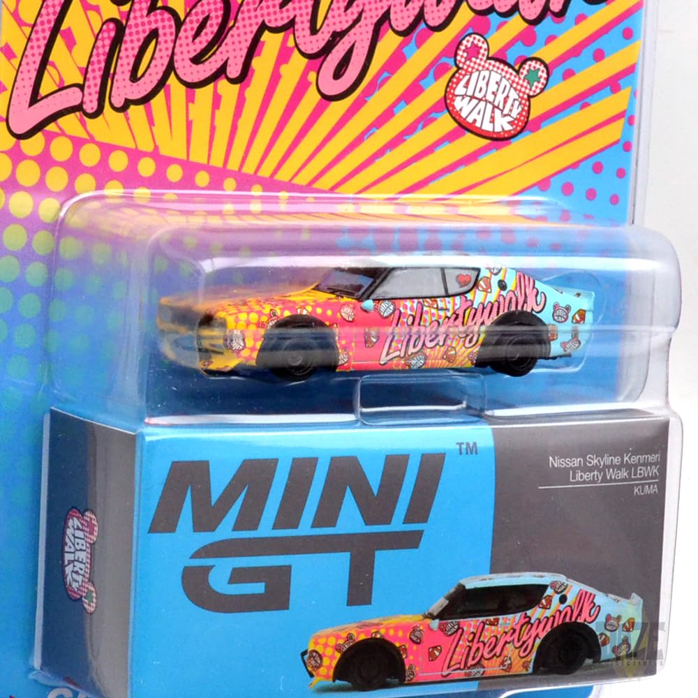 MINI GT 164 Scale MiJo EXCLUSIVE - NISSAN SKYLINE KENMERI LIVERTY WALK (LBWK KUMA)
