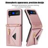Crossbody Leather Card Slot Zipper Wallet Case for Samsung Galaxy Z Flip 5 4 3 Flip3 Flip4 5G Cover Cards Holder Strap Bag Coque