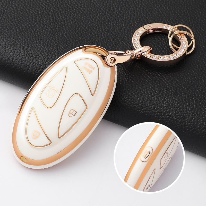 New Fashion TPU Car Key Case Cover Shell Fob For Hyundai Kona Ev Grandeur GN7 IONIQ 6 Protector Keyless Keychain Accessories