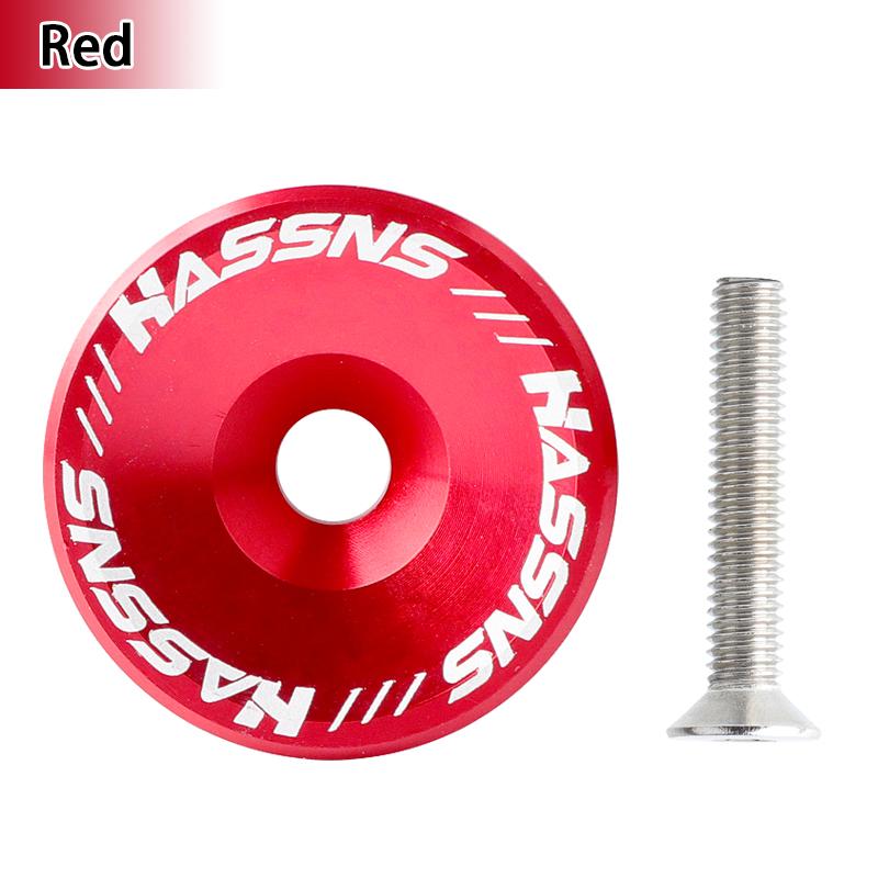 HASSNS Mtb Power Cap Stem Cap Bicycle Headset Top Cover For Mountain Road Bike Table Cover Aluminium Alloy Steering Series Top