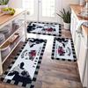 1Pcs Anti Fatigue Kitchen Rugs Cow Print Waterproof Non-Slip Thick Cushioned Kitchen Mat Heavy Duty Comfort Standing Mat for Kitchen