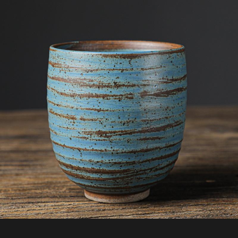 Saudi Arabian Espresso Coffee Cup Coarse Pottery Retro Handmade Tea Cup Large Ceramic Master Cup  Water Cup
