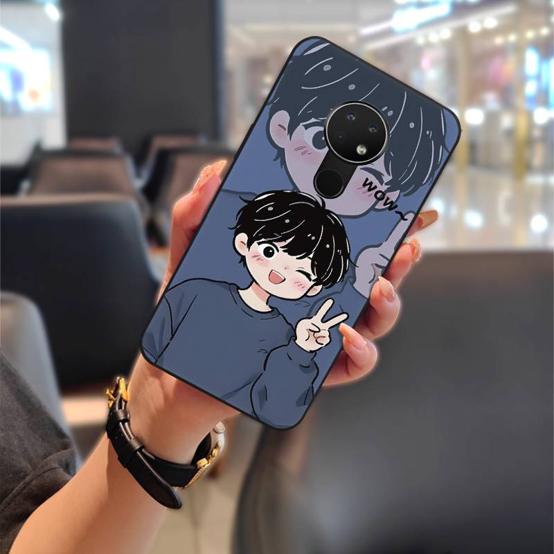 Back Cover Anti-knock Phone Case For Nokia 6.2/7.2 Couple Phone Pouch Protective Cute Full Wrap Fashion Design Durable