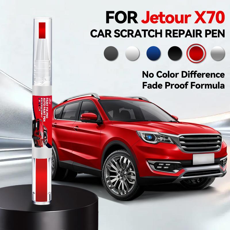 

Автомобільний маркер для ремонту фарби Chirey Chery Jetour X70 2018-2025 T1X, видалення подряпин, DIY Автоаксесуари Чорний W червоний