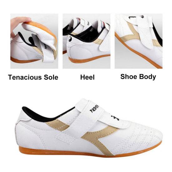 Unisex Faux Leather Breathable Taekwondo Martial Arts Karate Training Shoes