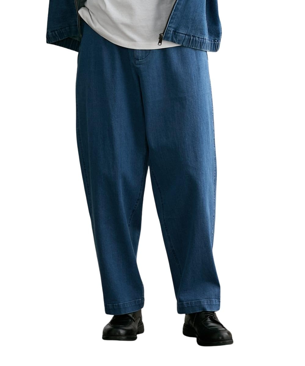 Nissen Stretch Denim Wide Climbing Pants be paired with other Size 10L Men s (Can items) Blue, синий