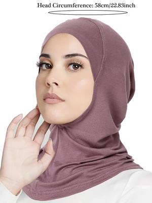 Moslim Turban Volledige Bedekking Islamitische Mutsen Onderkap Binnenkant Dames Hijab Muts Hoofddoek Lange Sjaal Wikkel Nek Hoofd Kapmuts Pet