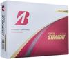 BRIDGESTONE Golf Ball SUPER STRAIGHT 2025 Model 12 Balls Pearl White T5GX