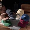 The New Hole Washed Letters Baseball Cap Fashion Korean Version of Sun-shading Sunscreen Duck Tongue Cap Anti-colour Craft Cap