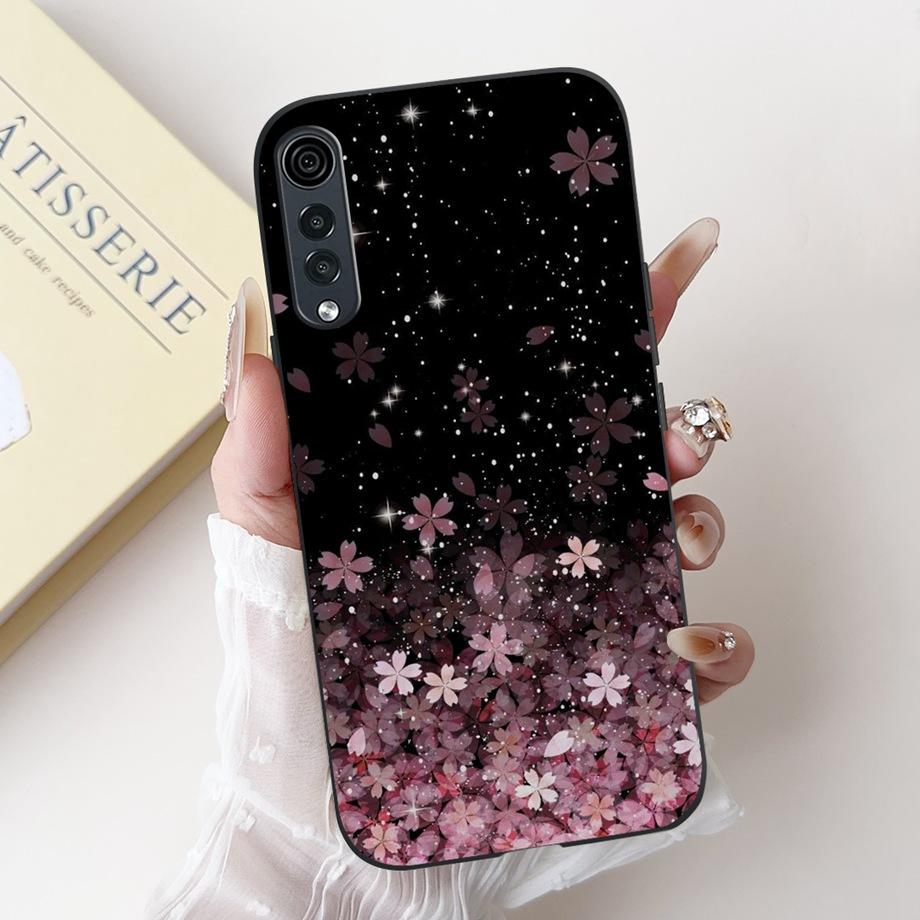 For LG Velvet 4G 5G UW Phone Case Velvet LM-G900 Back Cover Soft Matte Silicone Slim Fundas Lovely Panda Rabbit Flower Cartoon