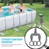 Leakproof Interconnecting Coupler with Rubber O Rings Pool Hose Replacement Adapter for Home Outdoor Swimming Pool