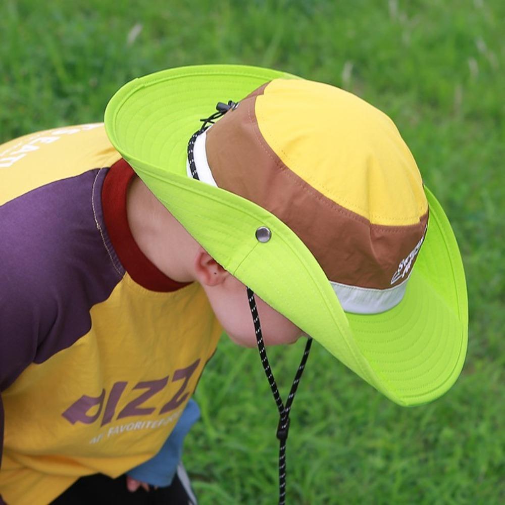 Waterproof Denim Bucket Hat Big Brimmed Panama Hat Fashion Sun Protection Hat  Camping