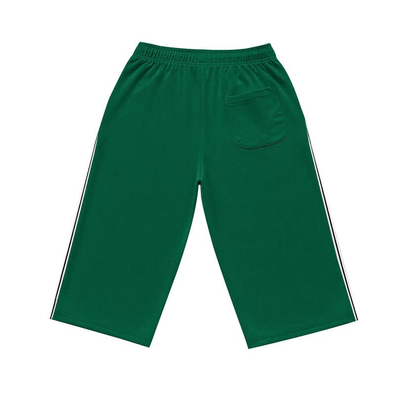 Pantaloncini Sportivi Estivi da Uomo in Maglia Traspirante con Elastico a Rete Sette Quarti Larghi da Spiaggia Uomo