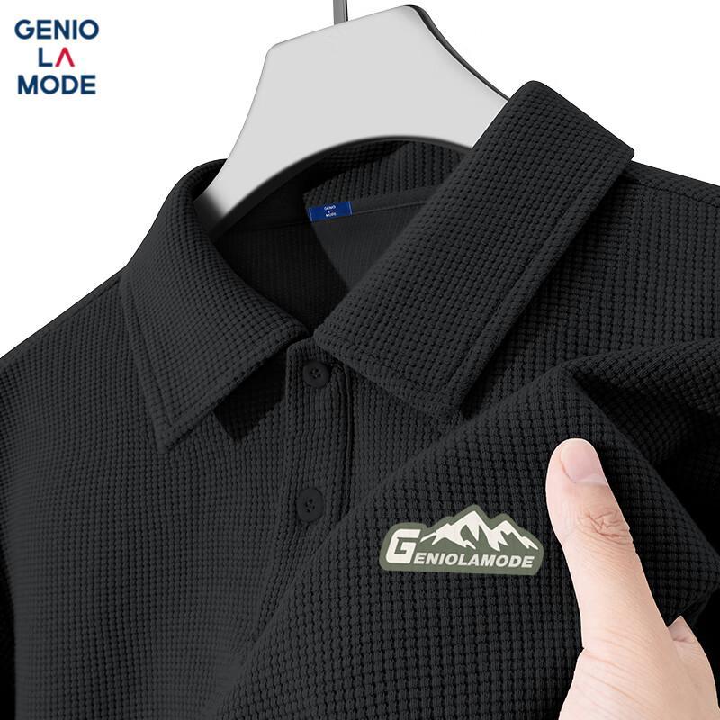 Men s Heavyweight Waffle Knit Polo Shirt M