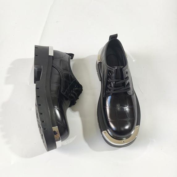 Fashion Spring Autumn New Designer Platform Men's Dress Shoes Fashion Business Formal Bright Face Patent Leather Black Derby Shoes Men