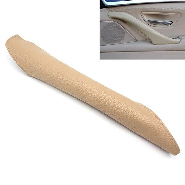 

Накладка на ручку двери из натуральной кожи для BMW 5 серии F10 2011 - 2017 1 шт., накладка на ручку двери автомобиля из кожи с волшебной пастой Right Beige