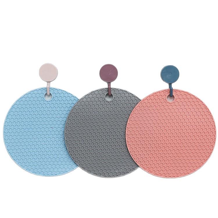 Round Silicone Honeycomb Heat-Resistant Placemat & Coaster